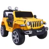 Dzeltens 4x4 akumulatora transportlīdzeklis