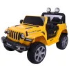 Dzeltens 4x4 akumulatora transportlīdzeklis