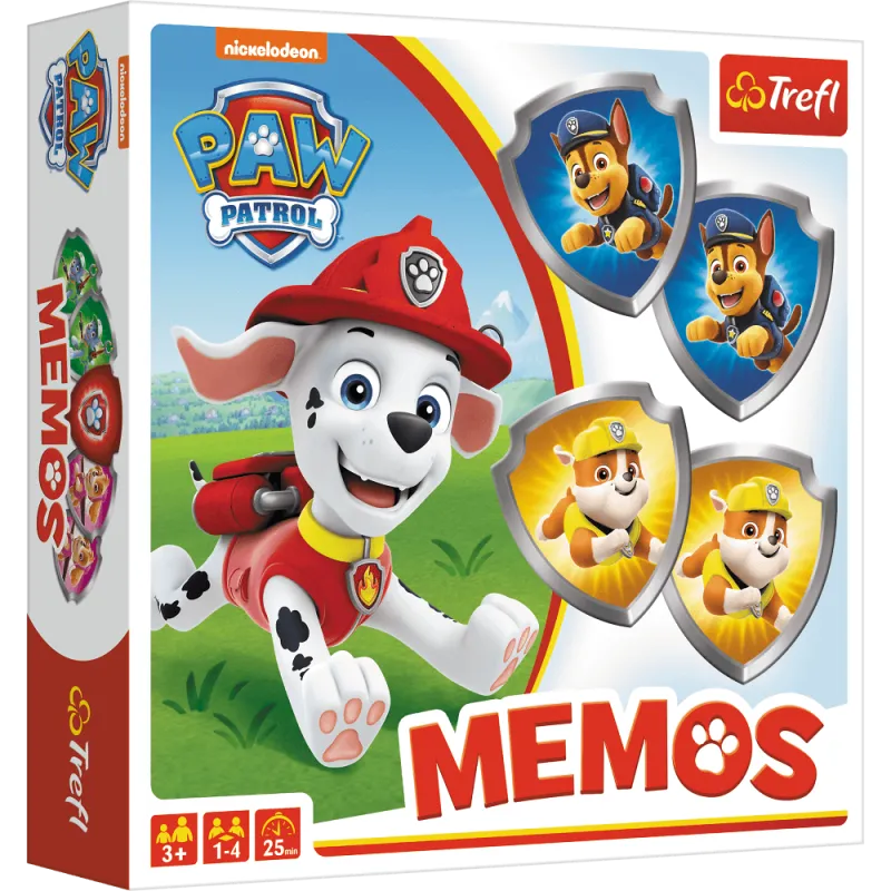 Atmiņas spēle „Paw Patrol“ memos