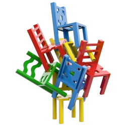 Krēslu spēļu komplekts ģimenei