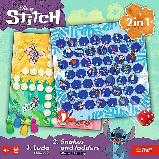 Spēle 2in1 Lilo un Stitch Trefl 02656 Galda un sporta spēles