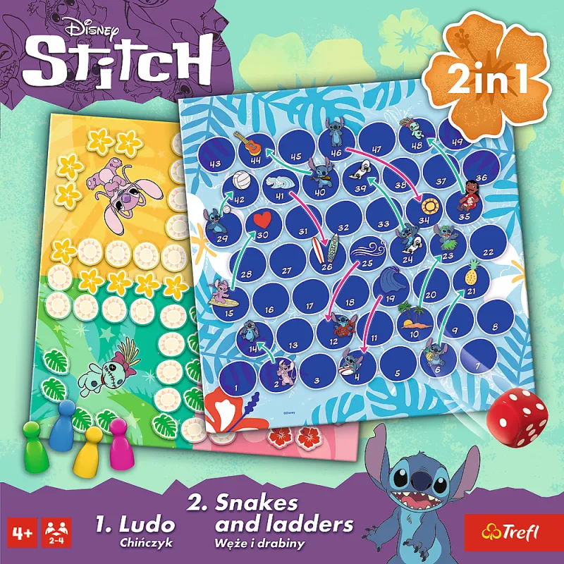 Spēle 2in1 Lilo un Stitch Trefl 02656 Galda un sporta spēles