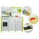 Wooden Kitchen for Children Green and White Paula Opening Elements