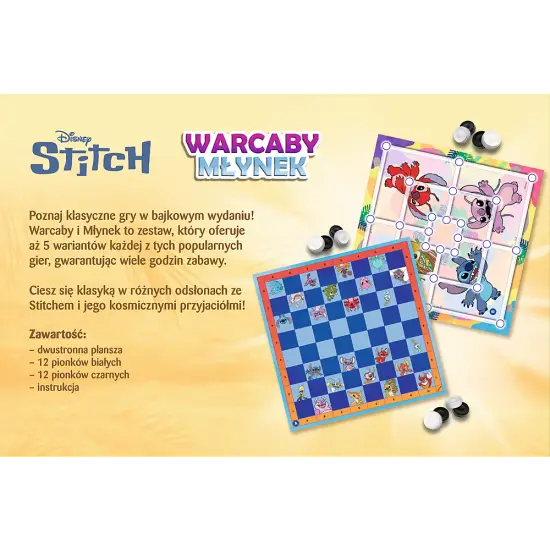 Dambrete un dzirnaviņas Lilo un Stitch Trefl 02799 Galda un sporta spēles
