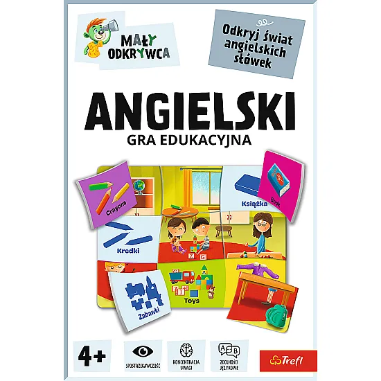 Gra dla dzieci Angielski Mały Odkrywca Trefl 02812 Gry planszowe i sportowe