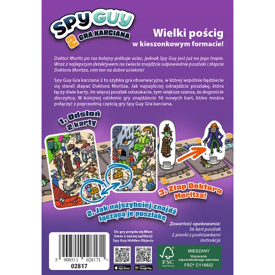 Spiegu kāršu spēle 2 Trefl 02817 Galda un sporta spēles