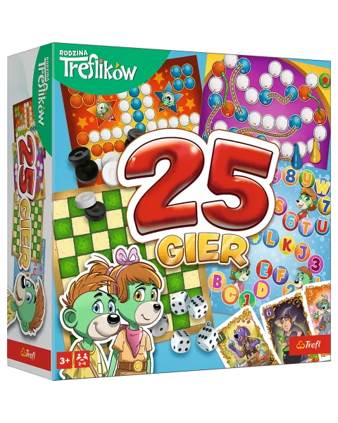 Galda spēļu komplekts ar 25 spēlēm
