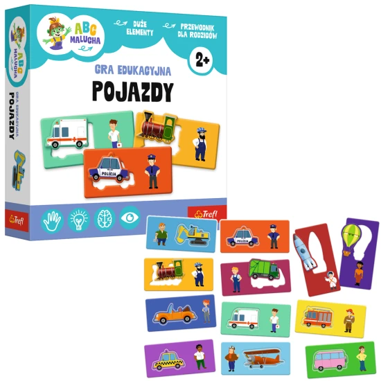 SPĒLE - Transportlīdzekļi - Mazulim ABC - Trefl 02907 Galda un sporta spēles