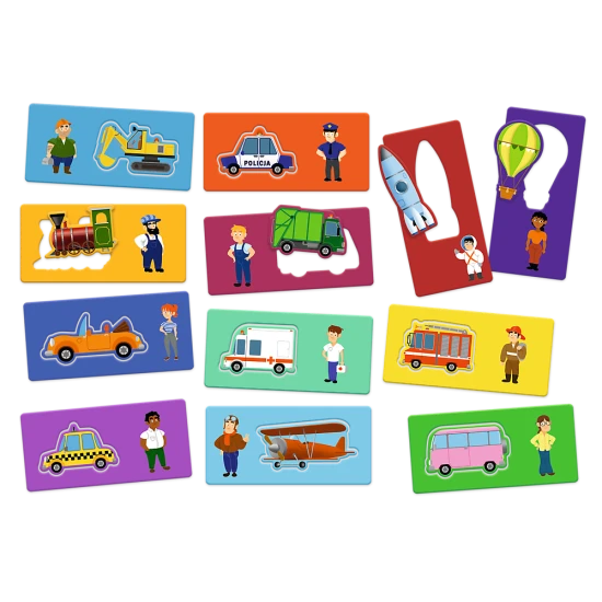 SPĒLE - Transportlīdzekļi - Mazulim ABC - Trefl 02907 Galda un sporta spēles