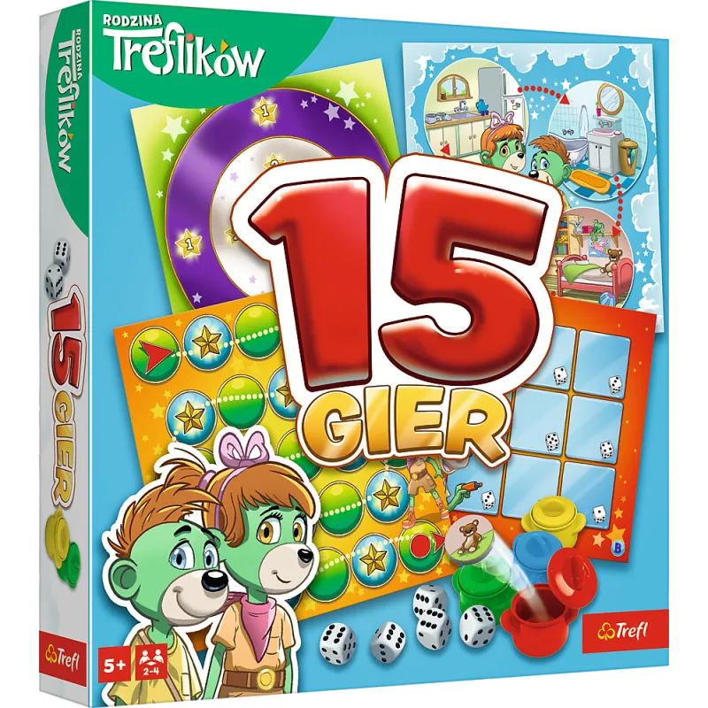 15 Galda spēles Trefl 02823 Galda un sporta spēles