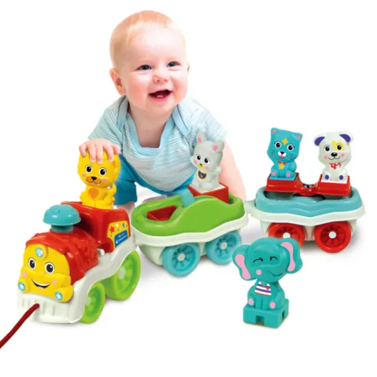 Interactive Animal Train Polish language Clementoni 50802 Zīdaiņiem