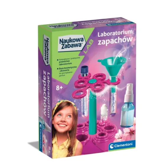 Zinātnisks, interaktīvs smaržu laboratorijas komplekts: „Clementoni“ 50867 (poļu valodā)