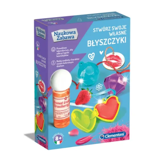 „Zinātniskā spēle: lūpu balzama laboratorijas komplekts“ (poļu valodā) „Clementoni“ 50066