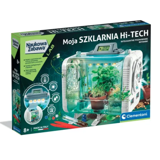 HI-TECH siltumnīcas laboratorija eksperimentiem poļu valodā Clementoni 50915
