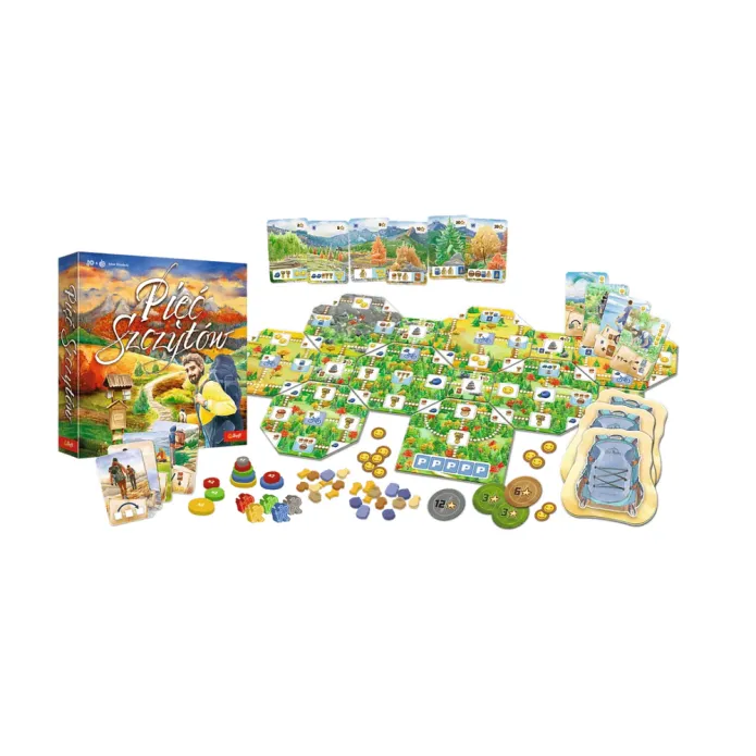 Ģimenes spēle Five Peaks Mountain Hiking Trefl 02517 Galda un sporta spēles
