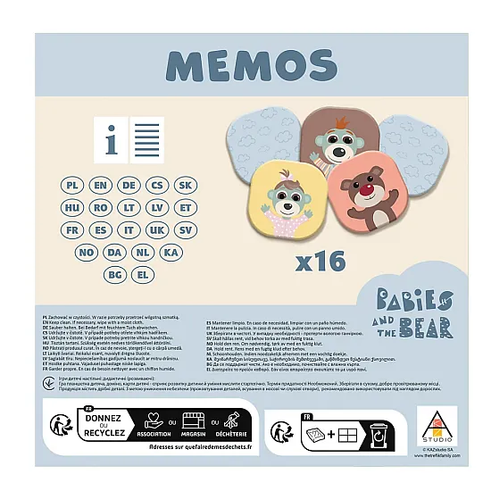 Bērnu spēle MemoTrefl 02891 Galda un sporta spēles