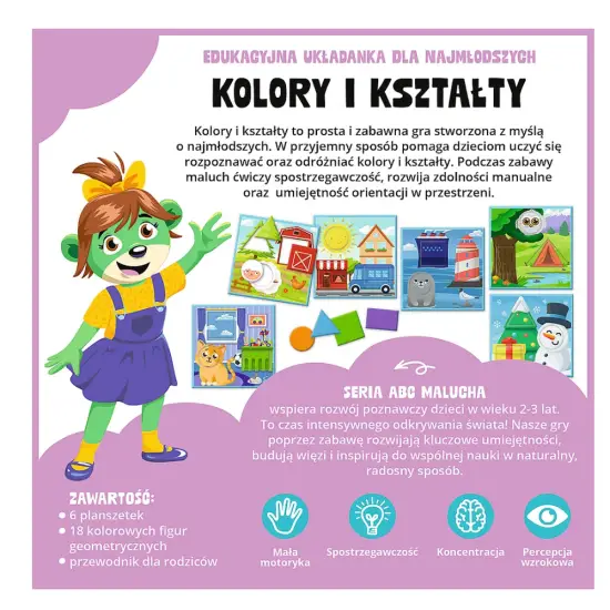 Izglītojoša spēle Krāsas un formas ABC bērniem 02904 Galda un sporta spēles