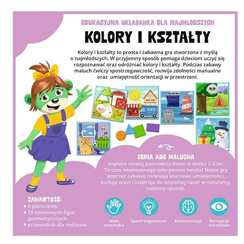 Izglītojoša spēle Krāsas un formas ABC bērniem 02904 Galda un sporta spēles