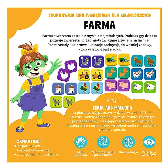 Izglītojoša spēle maziem bērniem Farm Galda un sporta spēles