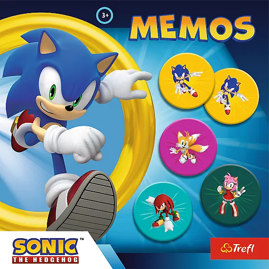 Bērnu atmiņas spēle Memos Sonic The Hedgehog Trefl 02897 Galda un sporta spēles