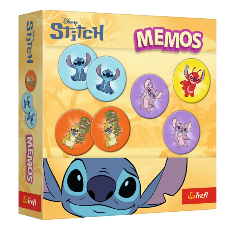 Atmiņas spēle bērniem Memos Lilo un Stitch Galda un sporta spēles