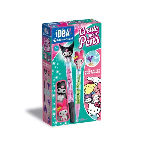 „Idea Art“ mini pildspalvu komplekts „Hello Kitty un draugi“ („Clementoni“) 18431