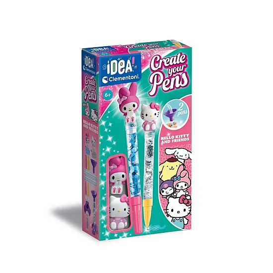 Mini rašiklių gaminimo rinkinys Hello Kitty Clementoni 18433