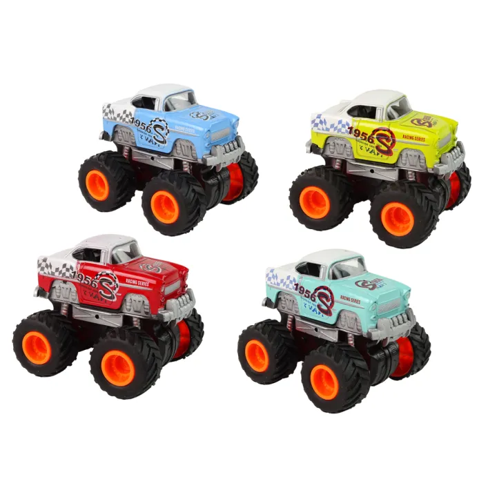 4x4 Classic Large Wheel Model 4 Colours Rotaļlietu automašīnas
