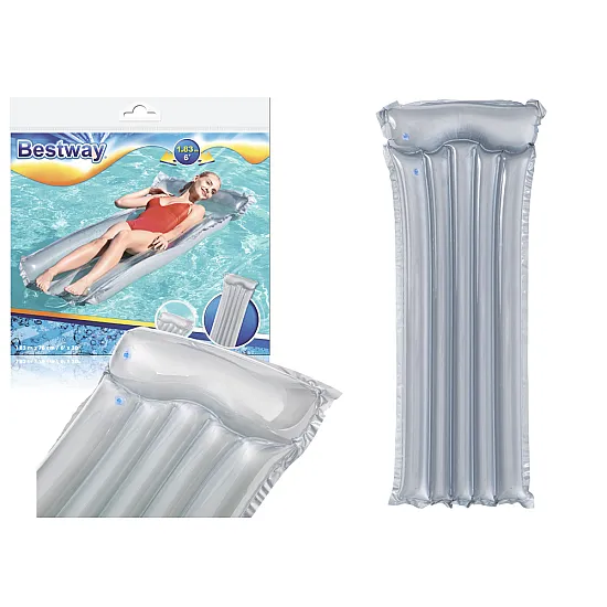 Piepūšama pelēka matrace 183 x 76 cm Bestway 44013