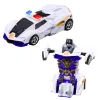 Auto Robot 2in1 Sports Police Car Drive Mix Rotaļlietu automašīnas