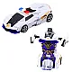 Auto Robot 2in1 Sports Police Car Drive Mix Samochody-zabawki