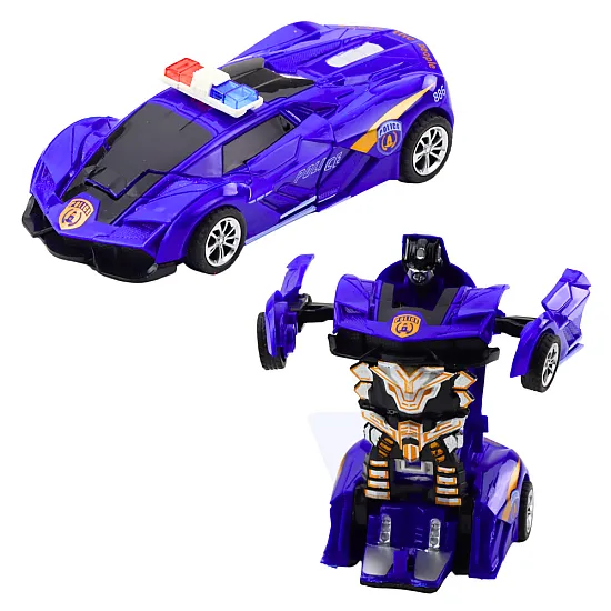 Auto Robot 2in1 Sports Police Car Drive Mix Samochody-zabawki