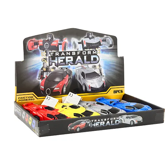 Auto Robot 2in1 Transformation Sports Car Drive Rotaļlietu automašīnas