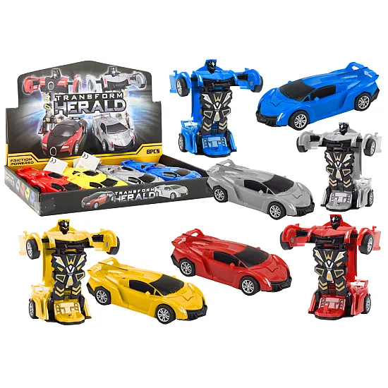 Auto Robot 2in1 Transformation Sports Car Drive Rotaļlietu automašīnas