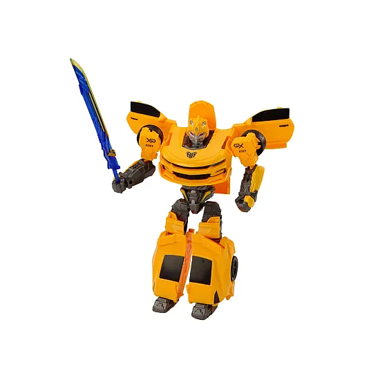 Auto-Robot 2in1 Transformation Sporty Yellow Rotaļlietu automašīnas