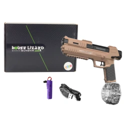 Automātisks brūns ūdens pistole ar caurspīdīgu konteineri