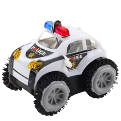 Policijas automašīnas apgāšanās barjeras sensors 360° gaisma skaņa Balta