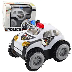 Policijas automašīnas apgāšanās barjeras sensors 360° gaisma skaņa Balta
