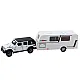 Set of Car Off-road Camper Metal Drive Lights Sounds White 1:32 Žaisliniai automobiliai