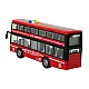 Battery Operated Double Decker Bus Lights Sounds Friction Drive Red Rotaļlietu automašīnas