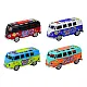 Camper Bus 1:32 Metal Lights Sounds Drive Opening Doors Rotaļlietu automašīnas