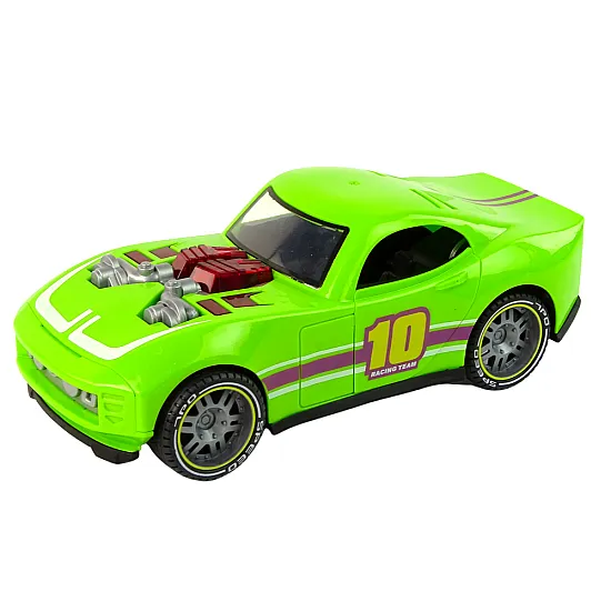 Car 1:14 Car Green Sports Sound Lights Vehicle Rotaļlietu automašīnas