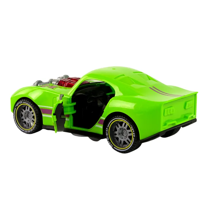 Car 1:14 Car Green Sports Sound Lights Vehicle Rotaļlietu automašīnas