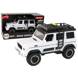 Automašīna Automašīna Off-Road White Sound Lights Transportlīdzeklis 1:14