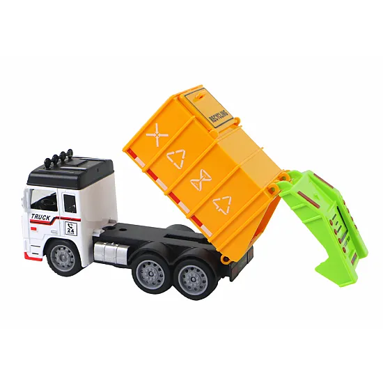 Car Garbage Truck Trailer 2 Colors Rotaļlietu automašīnas