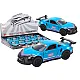 Car Sports Car 1:32 Friction Drive Metal Turquoise Rotaļlietu automašīnas