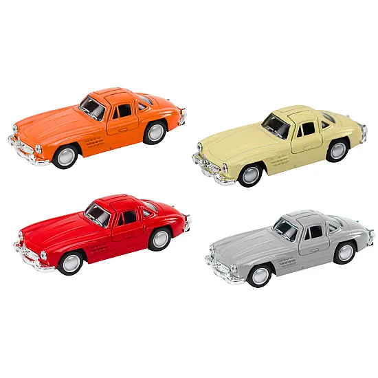 Klassikkoauto, jossa on avattavat ovet Leluautot