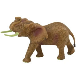 Āfrikas zilonis ar paceltu snuķi safari kolekcijas figūriņa