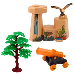 Kovboju figūriņu komplekts ar ratiem