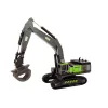 Crawler Excavator Grapple Drilling Rig Bucket 1:55 Black-Green Rotaļlietu automašīnas